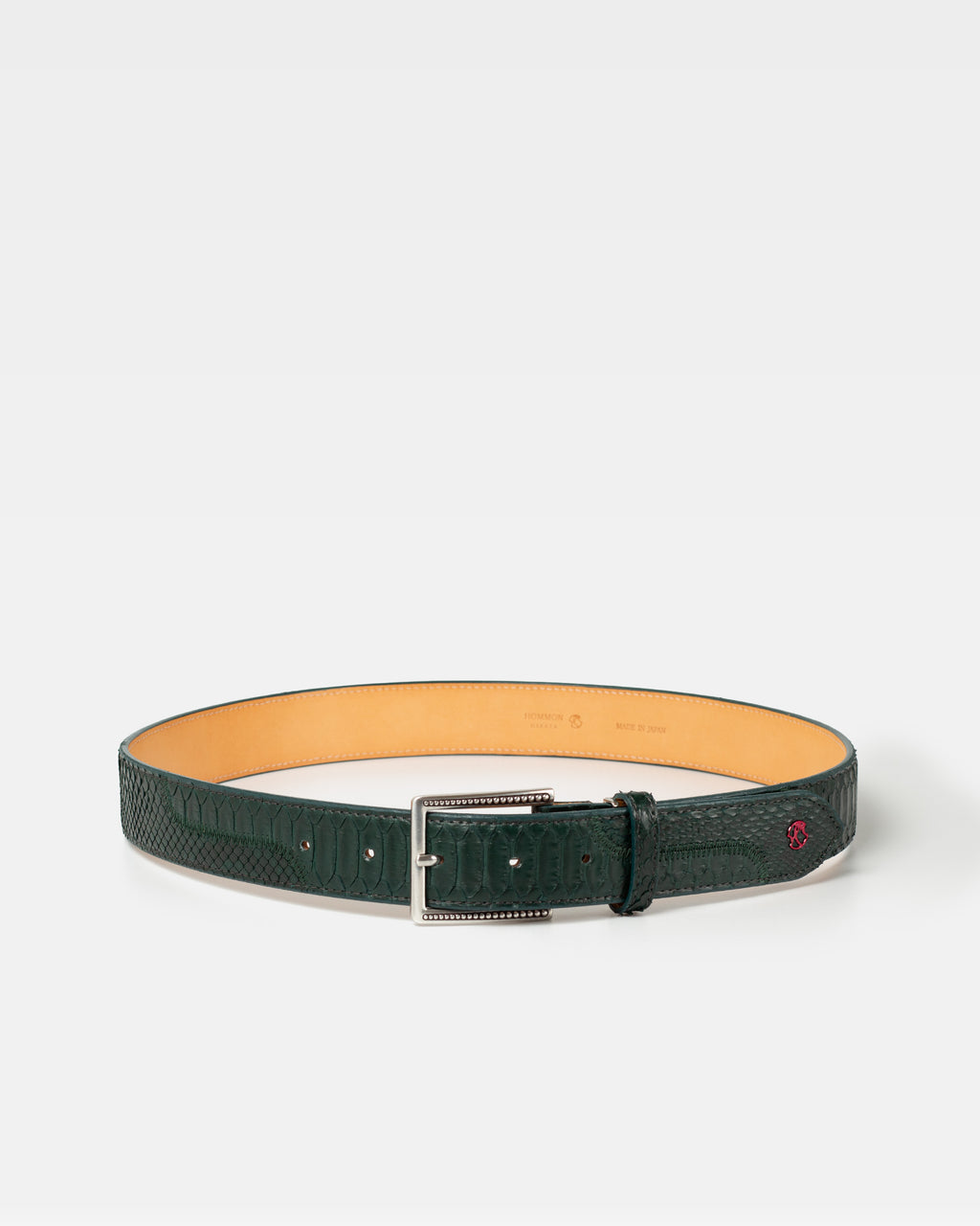 パイソン パッチワーク ベルトストラップ 40mm / S字