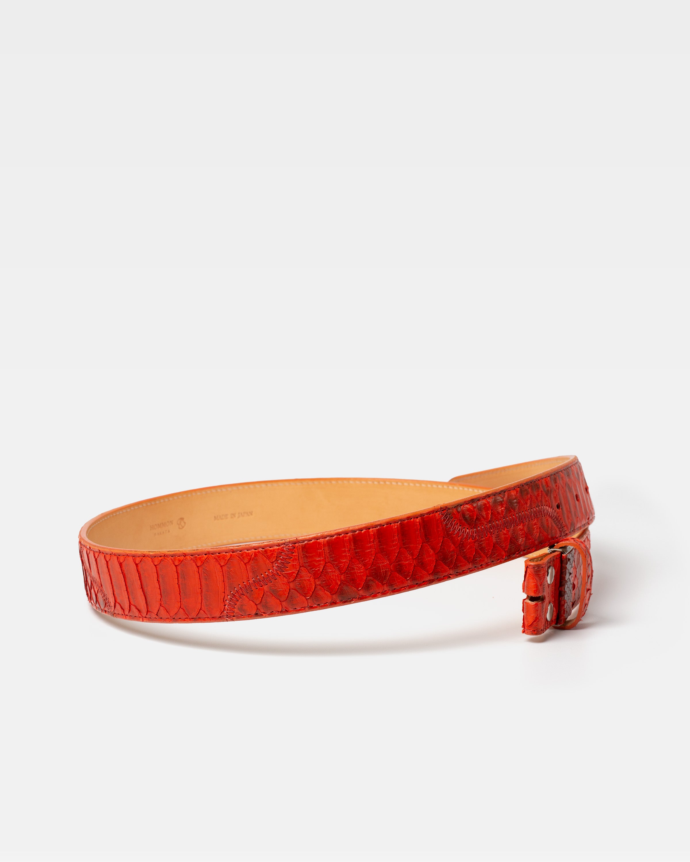 パイソン パッチワーク ベルトストラップ 40mm / S字
